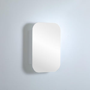 LUKKA ALLISON MATTE WHITE RECTANGULAR MIRROR SHAVING CABINET 600MM