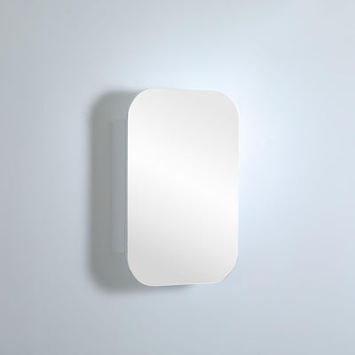 LUKKA ALLISON MATTE WHITE RECTANGULAR MIRROR SHAVING CABINET 600MM