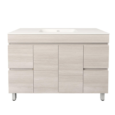 LUKKA CAMDEN MODERN COASTAL OAK 1200MM SINGLE BOWL FLOOR STANDING VANITY