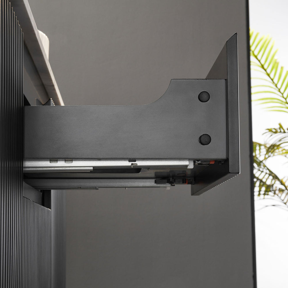 LUKKA CRETE MODERN MATTE BLACK 1500MM SINGLE BOWL WALL HUNG VANITY (AVAILABLE IN MIDDLE, LEFT AND RIGHT HAND DRAWER)