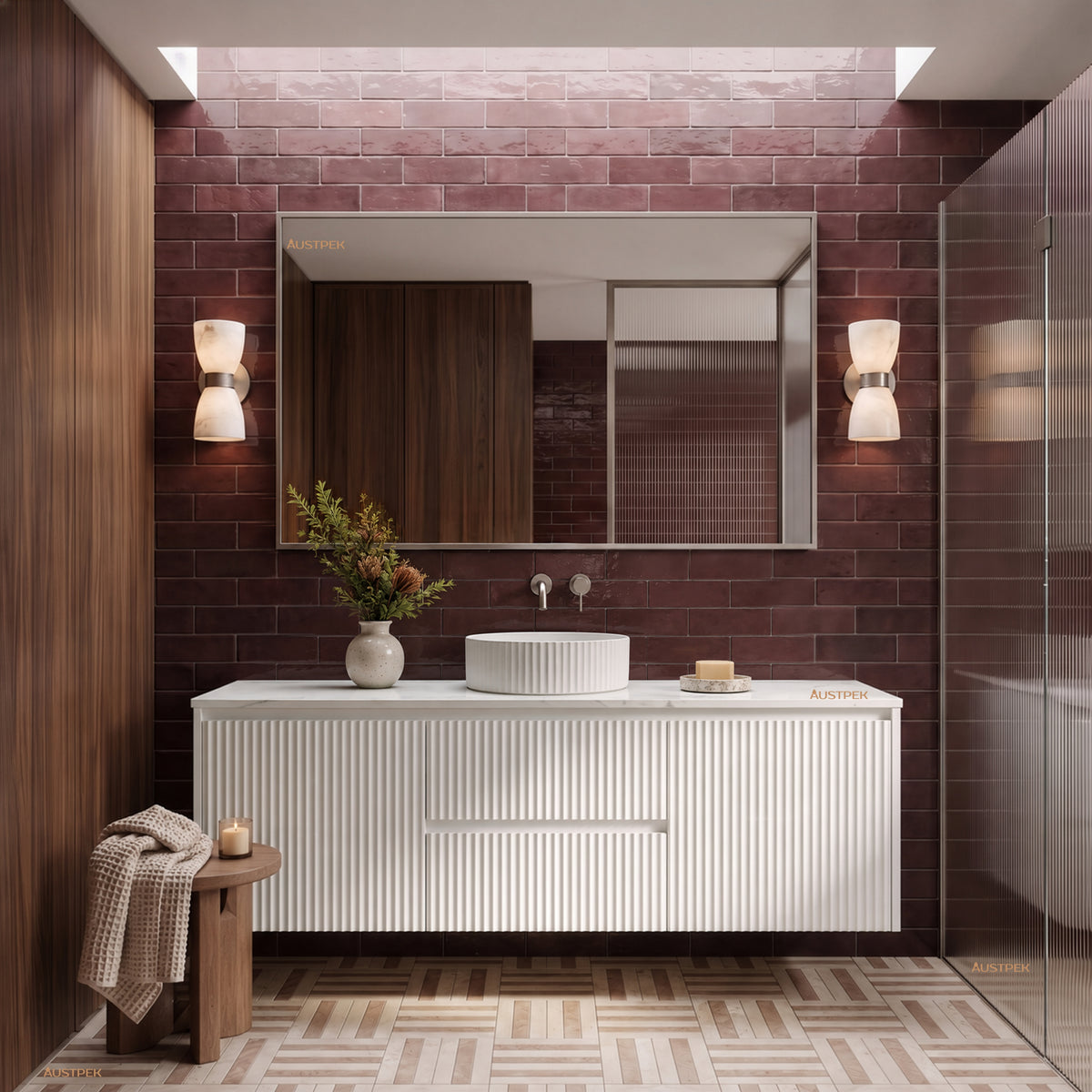LUKKA CRETE MODERN MATTE WHITE 1500MM SINGLE BOWL WALL HUNG VANITY (AVAILABLE IN MIDDLE, LEFT AND RIGHT HAND DRAWER)
