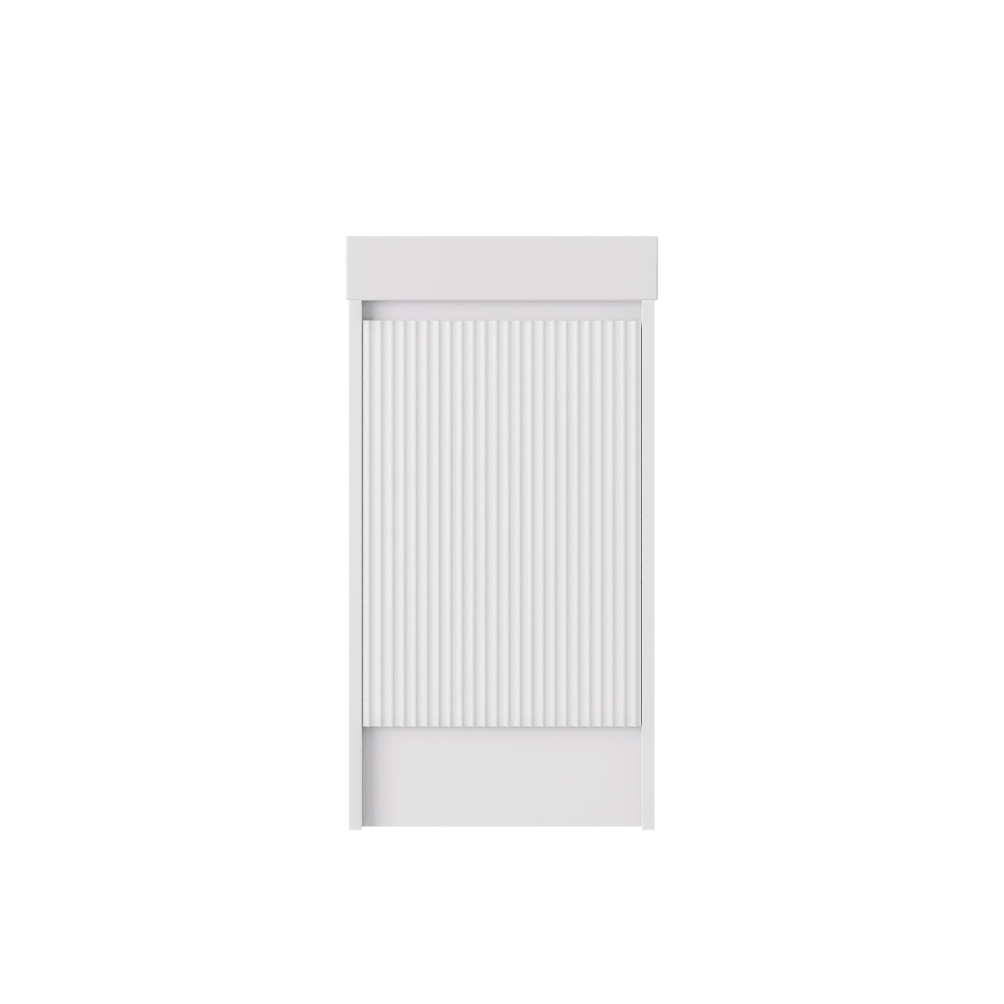 LUKKA CRETE MINI MATTE WHITE 450MM SPACE SAVING SINGLE BOWL FLOOR STANDING VANITY WITH KICKBOARD