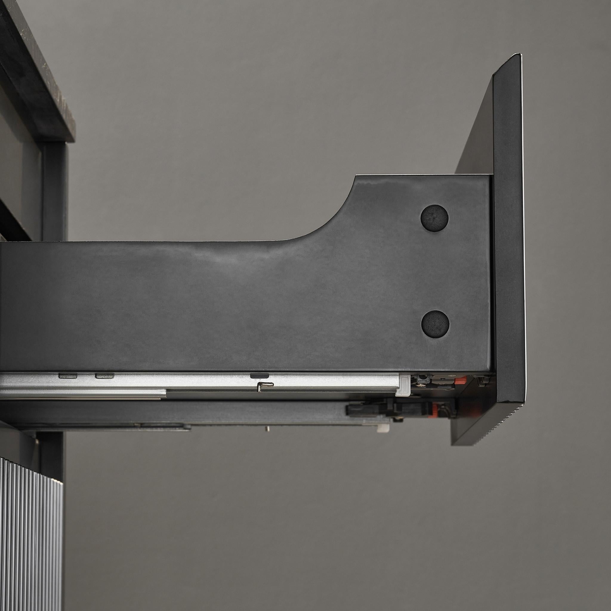 LUKKA CRETE MODERN MATTE BLACK 900MM SINGLE BOWL WALL HUNG VANITY (AVAILABLE IN LEFT AND RIGHT HAND DRAWER)