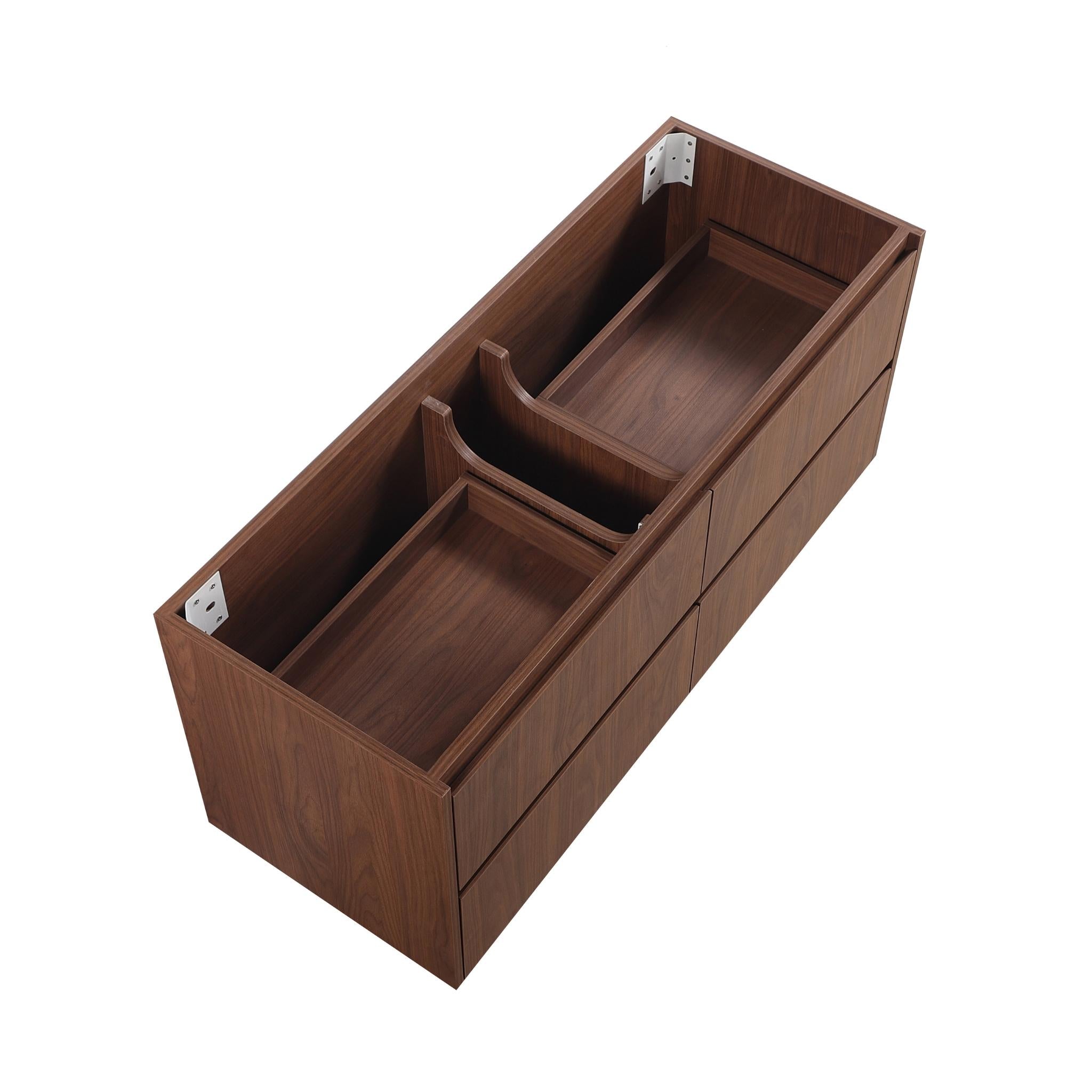 LUKKA GLADSTONE MODERN MOCHA OAK 1200MM SINGLE BOWL WALL HUNG VANITY