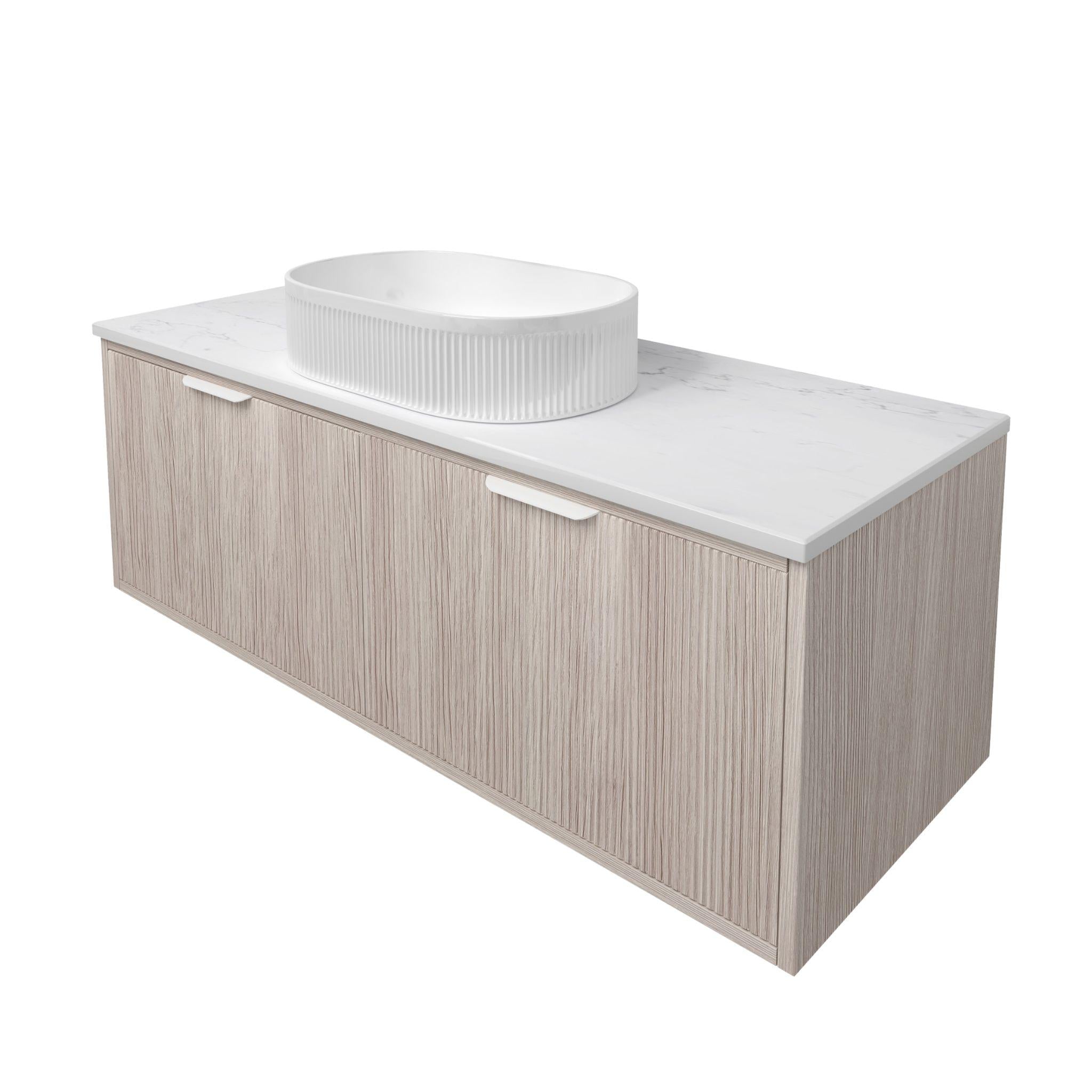 LUKKA KLIFF COASTAL OAK 1200MM SINGLE BOWL WALL HUNG VANITY
