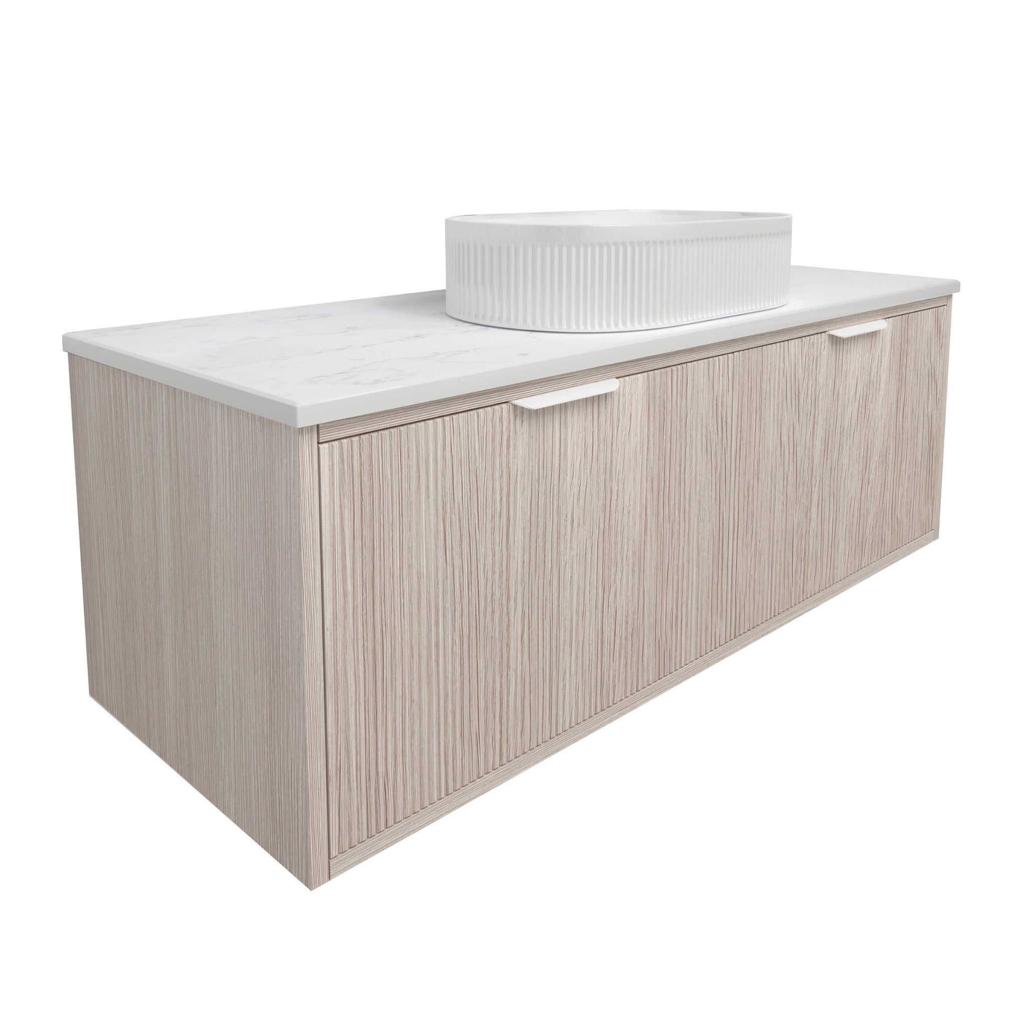 LUKKA KLIFF COASTAL OAK 1200MM SINGLE BOWL WALL HUNG VANITY