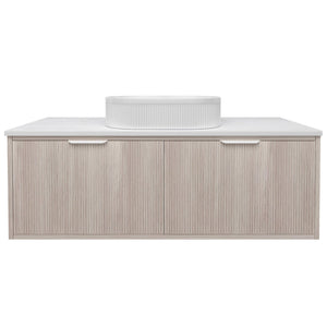 LUKKA KLIFF COASTAL OAK 1200MM SINGLE BOWL WALL HUNG VANITY