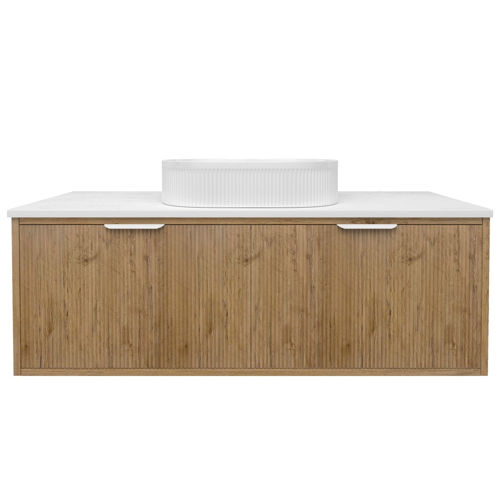 LUKKA KLIFF PRIME OAK 1200MM SINGLE BOWL WALL HUNG VANITY
