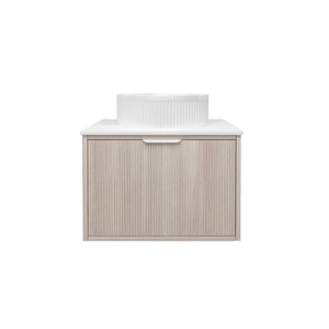 LUKKA KLIFF COASTAL OAK 600MM SINGLE BOWL WALL HUNG VANITY