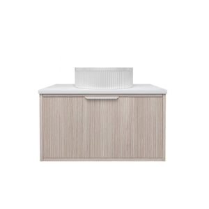 LUKKA KLIFF COASTAL OAK 750MM SINGLE BOWL WALL HUNG VANITY