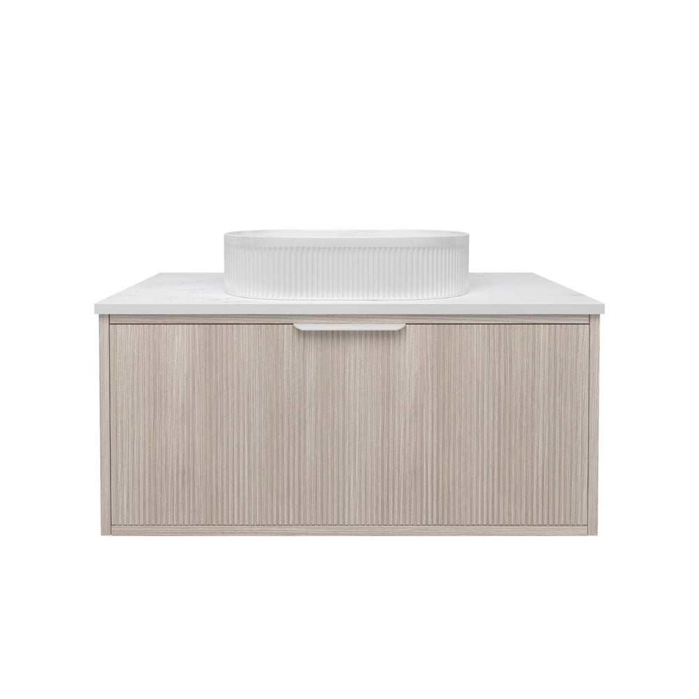 LUKKA KLIFF COASTAL OAK 900MM SINGLE BOWL WALL HUNG VANITY