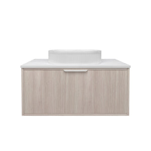 LUKKA KLIFF COASTAL OAK 900MM SINGLE BOWL WALL HUNG VANITY