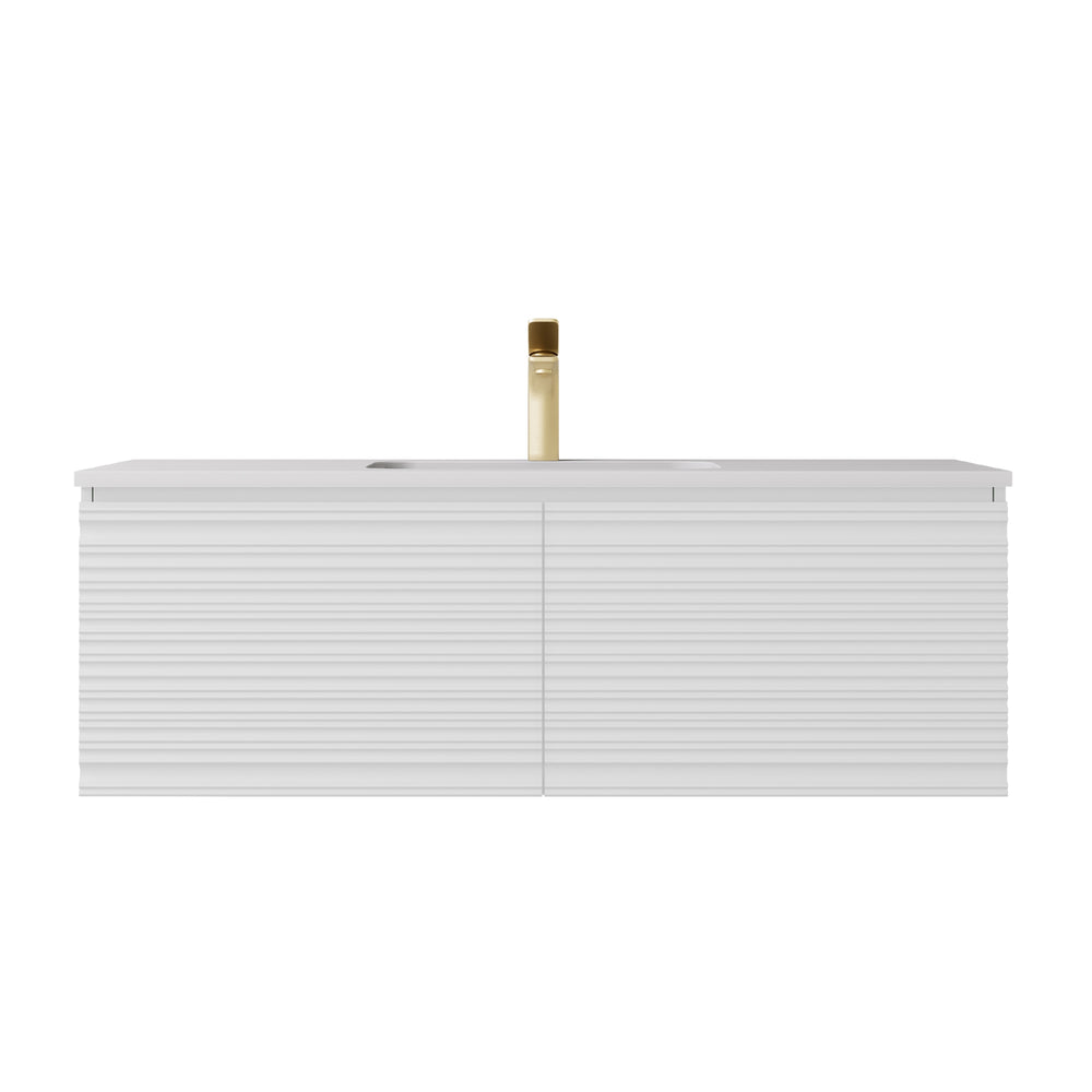 LUKKA SEDONA MATTE WHITE 1200MM SINGLE BOWL WALL HUNG VANITY