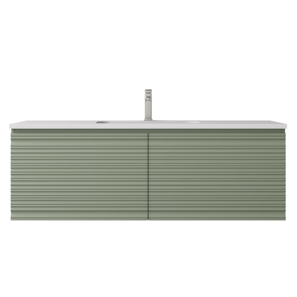 LUKKA SEDONA OLIVE GREEN 1200MM SINGLE BOWL WALL HUNG VANITY