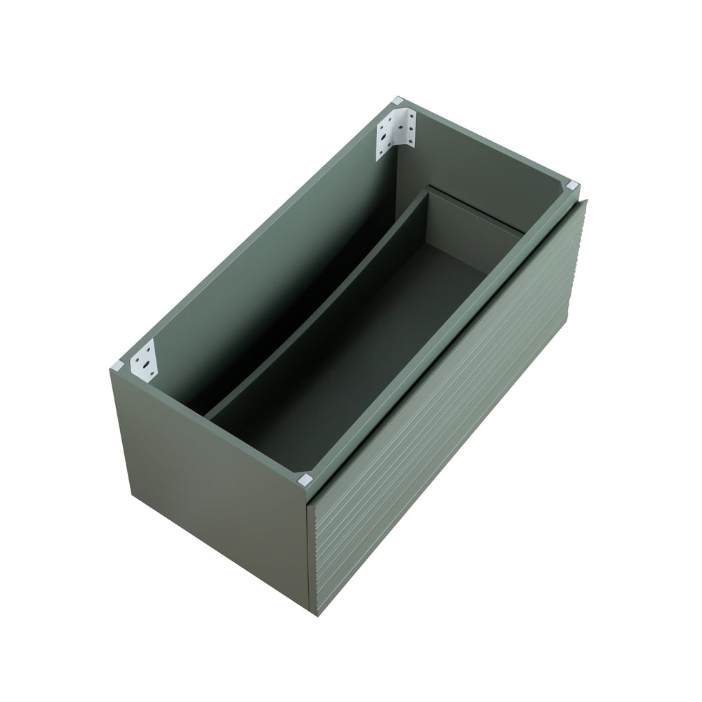 LUKKA SEDONA OLIVE GREEN 900MM SINGLE BOWL WALL HUNG VANITY