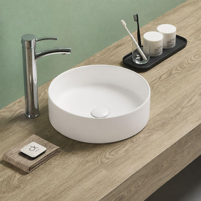 LUKKA OLLEY ABOVE COUNTER BASIN MATTE WHITE 300MM