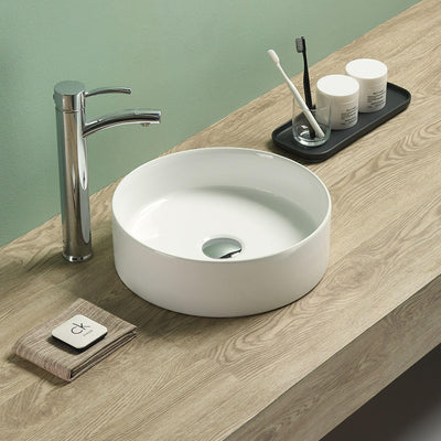 LUKKA OLLEY ABOVE COUNTER BASIN GLOSS WHITE 300MM