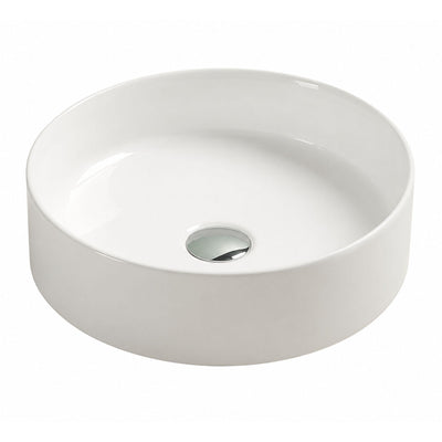 LUKKA OLLEY ABOVE COUNTER BASIN GLOSS WHITE 395MM