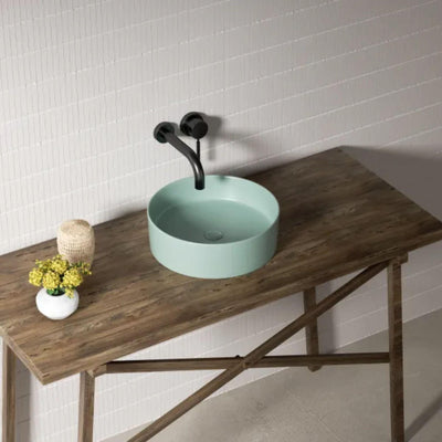 LUKKA OLLEY ABOVE COUNTER BASIN MATTE MINT GREEN 395MM