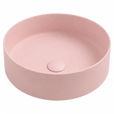 LUKKA OLLEY ABOVE COUNTER BASIN MATTE PINK 395MM