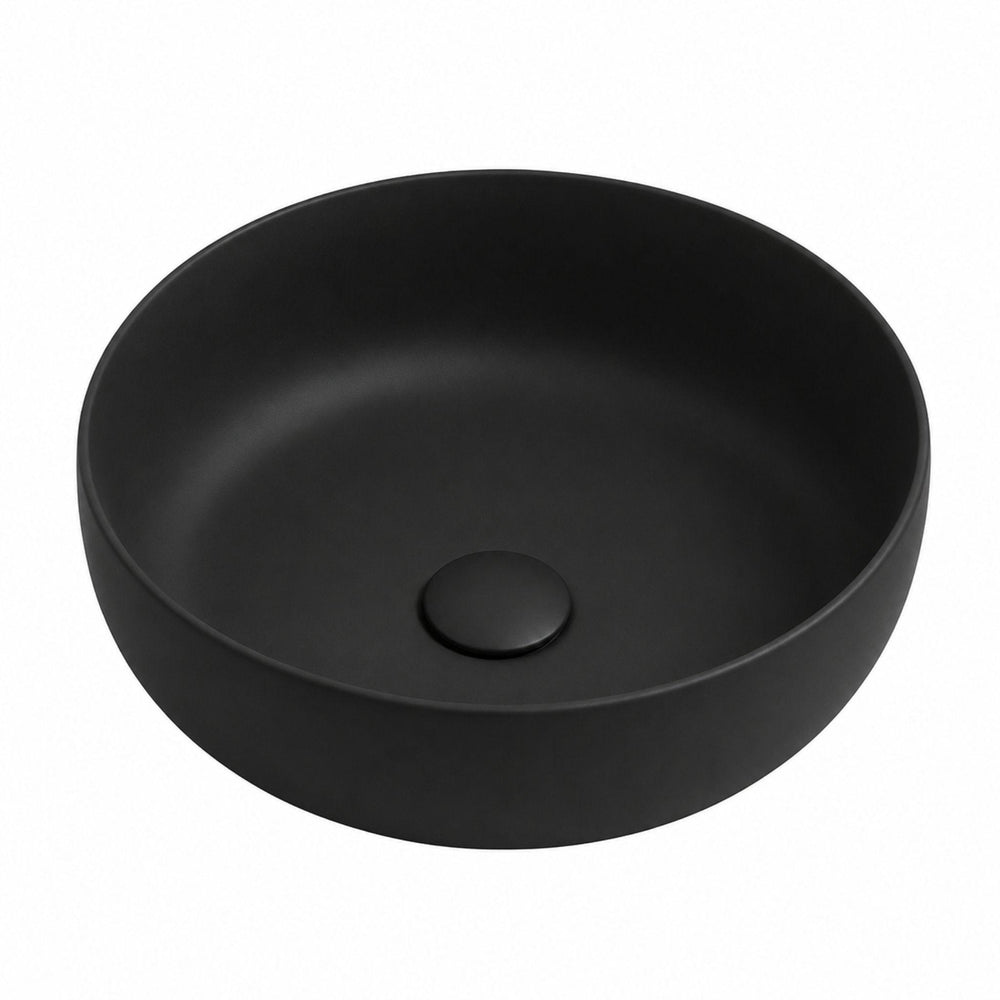 LUKKA OBAN ABOVE COUNTER BASIN MATTE BLACK 377MM