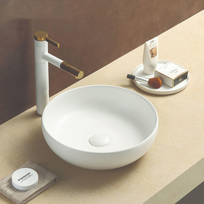 LUKKA OBAN ABOVE COUNTER BASIN MATTE WHITE 377MM