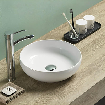 LUKKA OBAN ABOVE COUNTER BASIN GLOSS WHITE 377MM