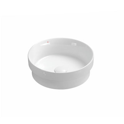 LUKKA OLLEY SEMI INSET BASIN GLOSS WHITE 365MM