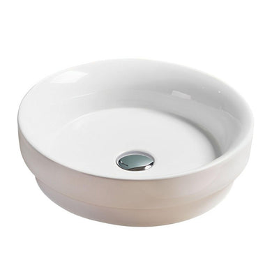 LUKKA OLLEY SEMI INSET BASIN GLOSS WHITE 405MM