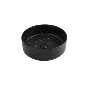 LUKKA OLLIA ABOVE COUNTER BASIN MATTE MARBLE BLACK 345MM