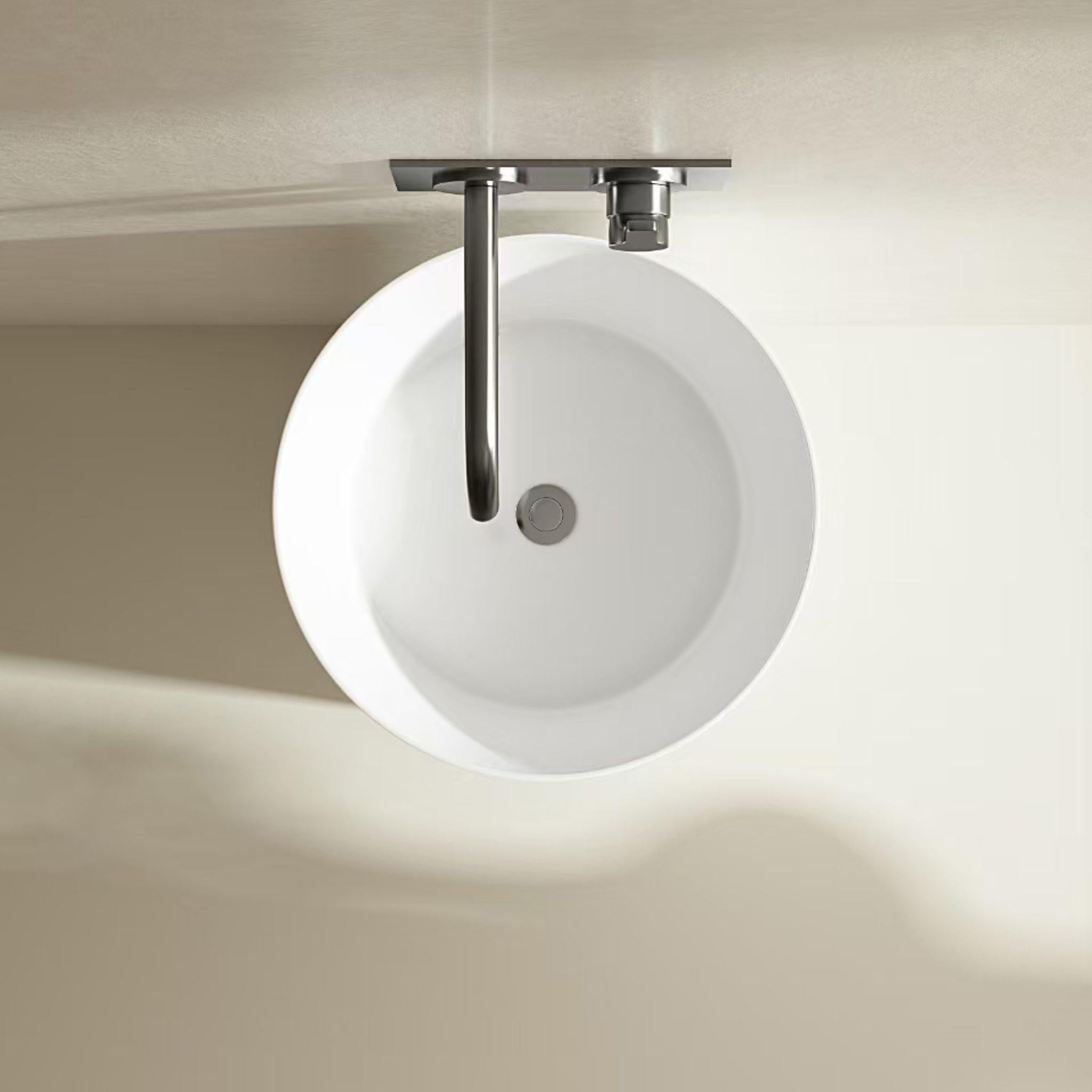 LUKKA OLLIA FREE STANDING PEDESTAL BASIN MATTE WHITE 445MM