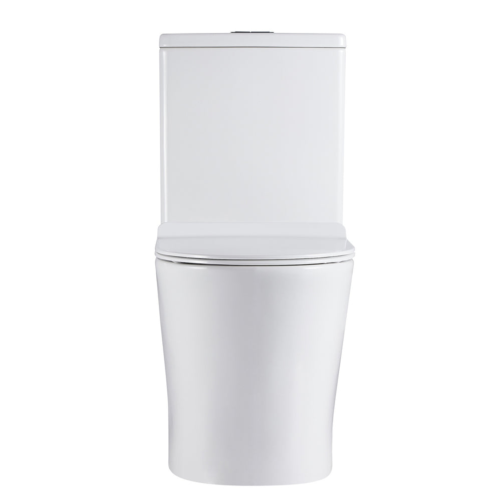 LUKKA ORTA TORNADO RIMLESS BACK TO WALL TOILET SUITE GLOSS WHITE