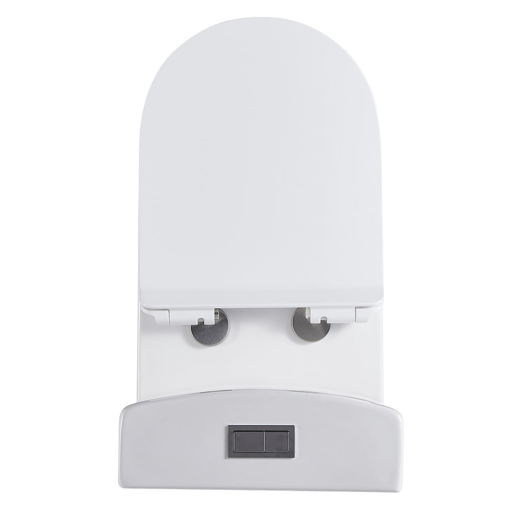 LUKKA ORTA TORNADO RIMLESS BACK TO WALL TOILET SUITE GLOSS WHITE