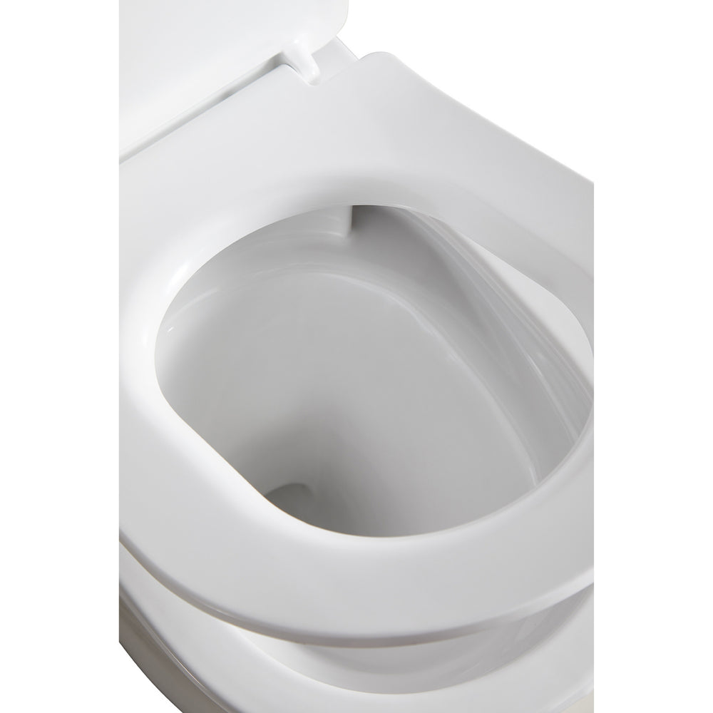 LUKKA ORTA TORNADO RIMLESS BACK TO WALL TOILET SUITE GLOSS WHITE