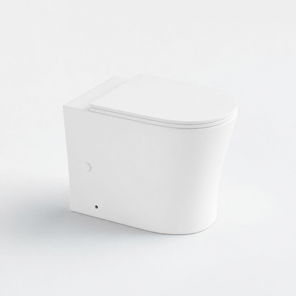 LUKKA ORTA TORNADO RIMLESS WALL FACED FLOOR PAN MATTE WHITE