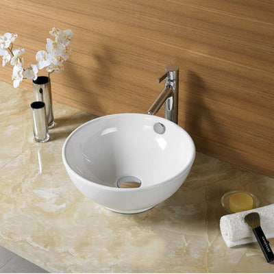LUKKA ORBI ABOVE COUNTER BASIN GLOSS WHITE 380MM