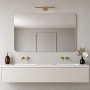 LUKKA RECTTA RECTANGULAR FRAMELESS PENCIL EDGE PLAIN MIRROR 1200X900MM