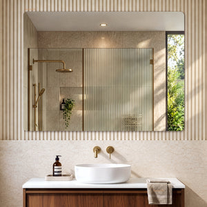 LUKKA RECTTA RECTANGULAR FRAMELESS PENCIL EDGE PLAIN MIRROR 1200X900MM