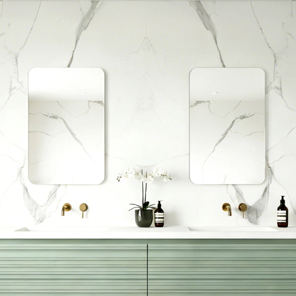 LUKKA RECTTA RECTANGULAR FRAMELESS PENCIL EDGE PLAIN MIRROR 450X600MM