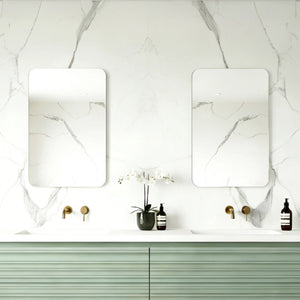 LUKKA RECTTA RECTANGULAR FRAMELESS PENCIL EDGE PLAIN MIRROR 450X600MM