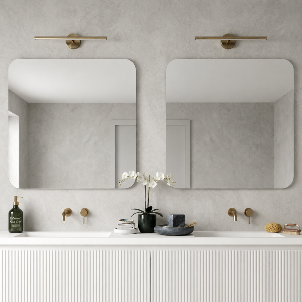 LUKKA RECTTA RECTANGULAR FRAMELESS PENCIL EDGE PLAIN MIRROR 750X750MM