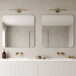 LUKKA RECTTA RECTANGULAR FRAMELESS PENCIL EDGE PLAIN MIRROR 900X750MM