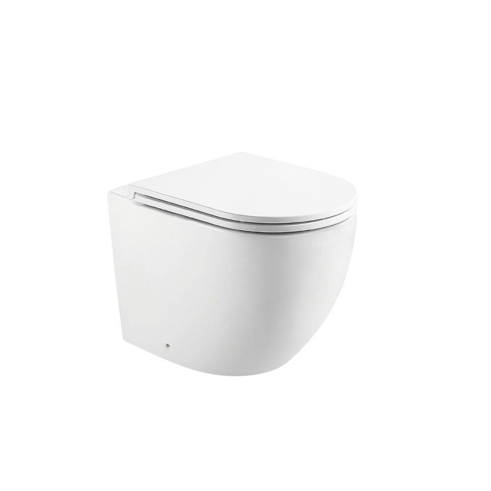 LUKKA PROCIDA RIMLESS WALL FACED FLOOR PAN GLOSS WHITE