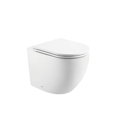 LUKKA PROCIDA RIMLESS WALL FACED FLOOR PAN GLOSS WHITE