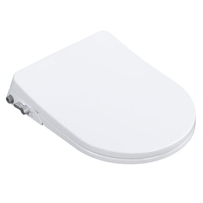 LUKKA PROCIDA NON-ELECTRONIC BIDET SEAT WITH SIDE CONTROL D-SHAPED WHITE (AVAILABLE IN LEFT AND RIGHT HAND WATER INLET)