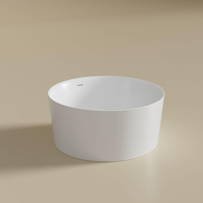 LUKKA PARADISO FREESTANDING BATHTUB OVERFLOW GLOSS WHITE 1300MM