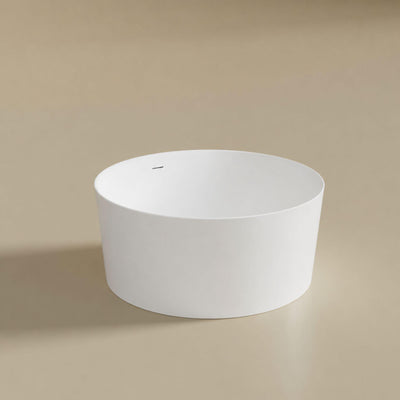 LUKKA PARADISO FREESTANDING BATHTUB OVERFLOW MATTE WHITE 1300MM