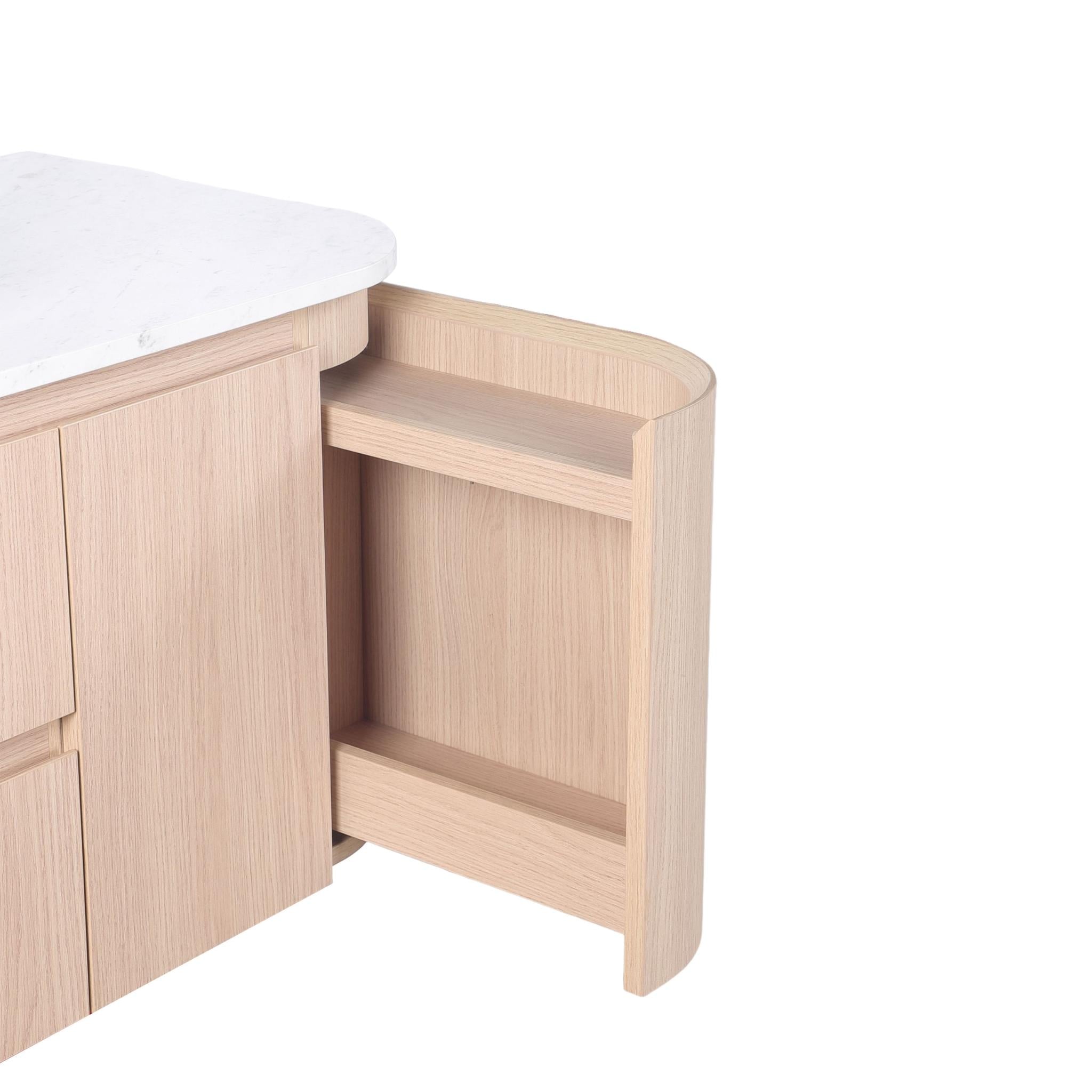 LUKKA RAVELLO SANDY OAK WOODMATT 1200MM SINGLE BOWL WALL HUNG VANITY