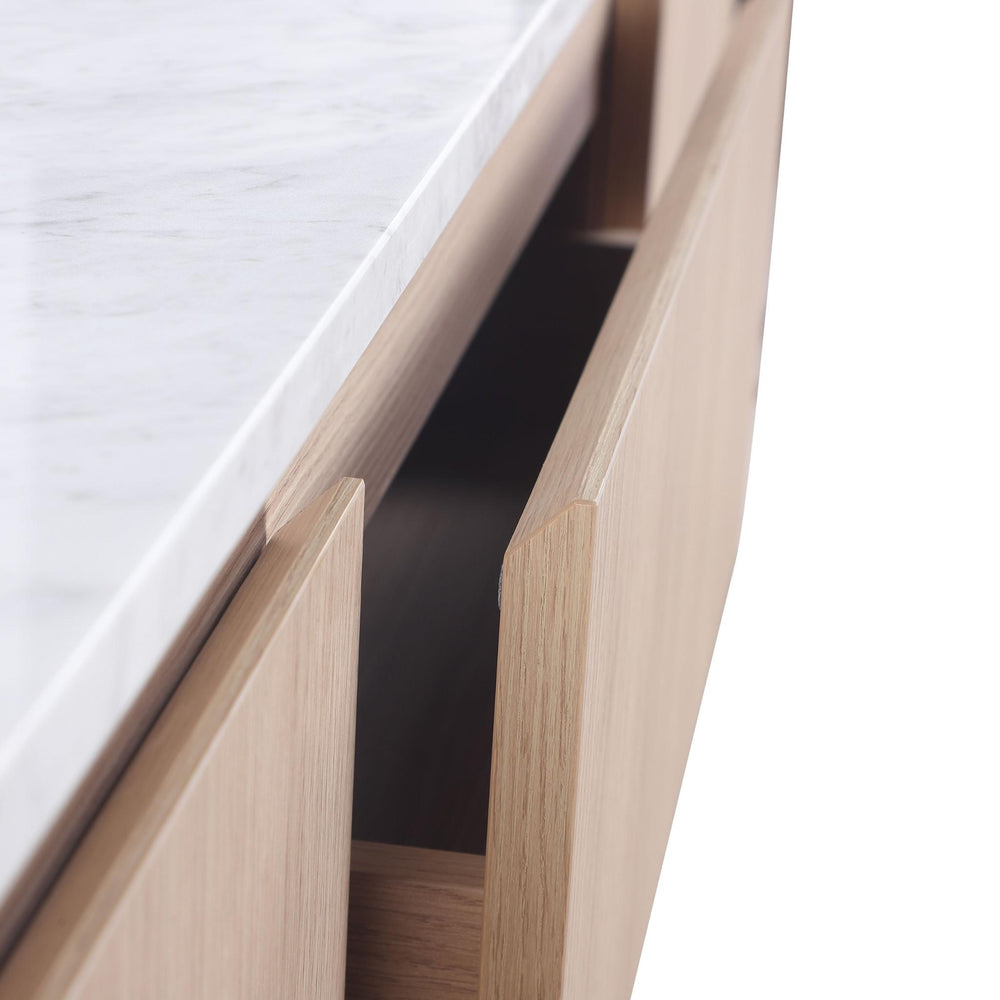 LUKKA RAVELLO SANDY OAK WOODMATT 1500MM SINGLE BOWL WALL HUNG VANITY