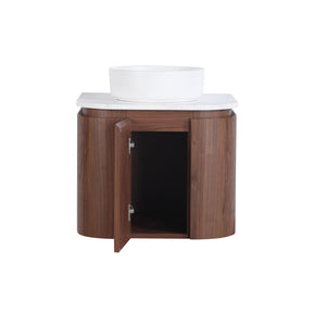 LUKKA RAVELLO MOCHA OAK WOODMATT 600MM WALL HUNG VANITY